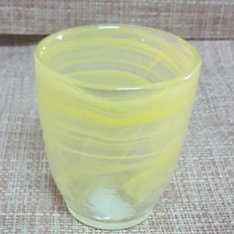BICCHIERI VETRO ,BICCHIERE VETRO GIALLO ALABAS 280 ARDA