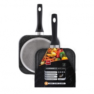 ACCESSORI CUCINA ,BISTECCH.QUADRA CM.28X28 BLACK BLOCK