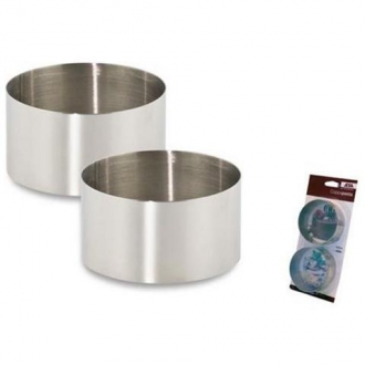 ACCESSORI PASTICCERIA ,CONF.2 COPPAPASTA TONDO INOX CM.6H.4,5 A.1292