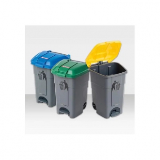 ACCESSORI CUCINA ,PATTUMIERA A PEDALE LT.50 GIALLA