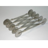 ACCESSORI PASTICCERIA ,TAGLIAPASTA DOPPIO 10 ROTELLE INOX