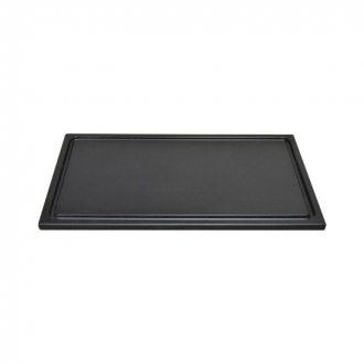 ACCESSORI CUCINA ,TAGLIERE POL. NERO 40X30 H.1.5 C/CANAL.