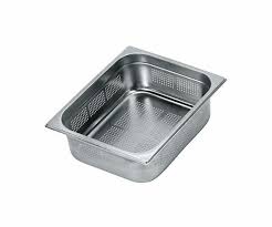 ACCESSORI CUCINA ,VASCH. GN 2/3 H.4 FORATA CM.35,3X32,5