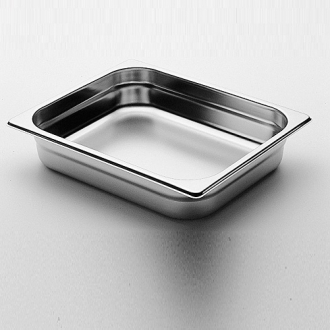 ACCESSORI CUCINA ,VASCH. INOX GN1.2 H2 CM.32,5X26