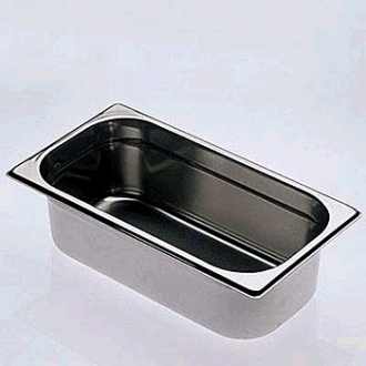 ACCESSORI CUCINA ,VASCHETTA INOX GN1.3 H10 CM.26X17,8