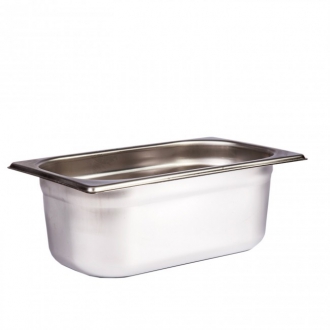 ACCESSORI CUCINA ,VASCHETTA INOX GN1.4 H10 CM.26,5X16,3