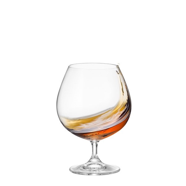 BICCHIERI VETRO, CALICE BALLON COGNAC BOHEMIA VOLARY CL.69