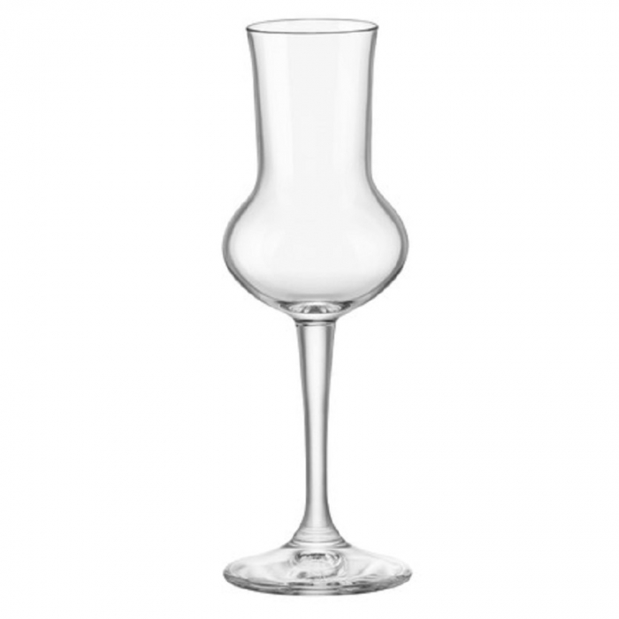 BICCHIERI VETRO CALICE RISERVA GRAPPA CL 8.5