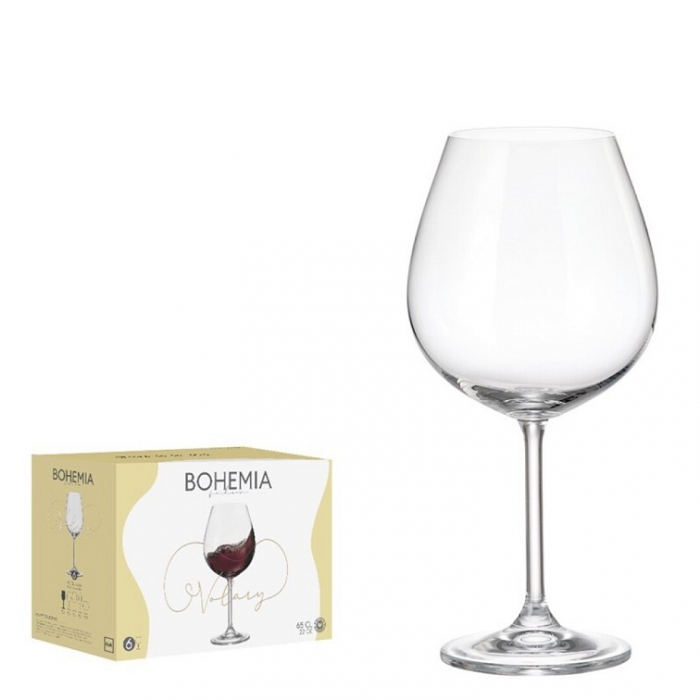 BICCHIERI VETRO CALICE VOLARY CL.65