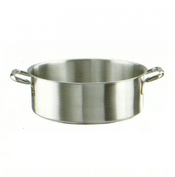 PENTOLAME CASS. BASSA TENDER CM.24 INOX