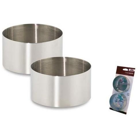 Coppapasta Tondo Inox D.6cm H.4,5cm Set da 2 pz