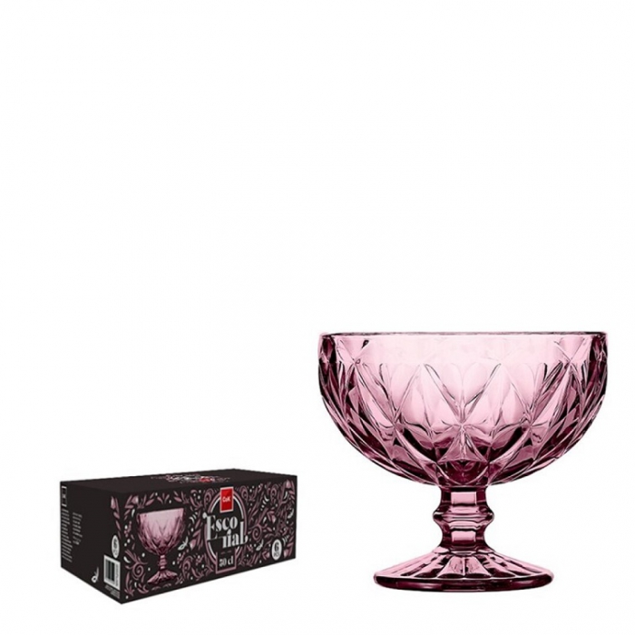 COPPE VETRO COPPA GELATO ESCORIAL CL.30 ROSA