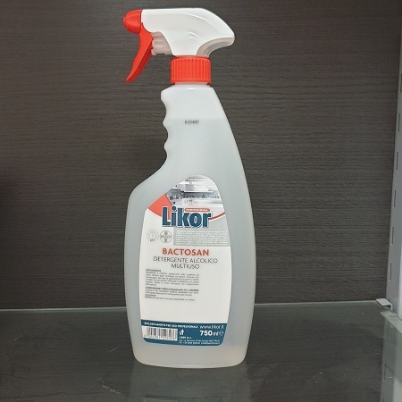 DETERGENZA FLACONE ML.750 BACTOSAN LIKOR DETERGENTE ALCOLICO MULTIUSO