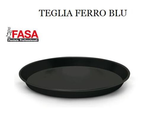 PENTOLAME FORMA PIZZA BLU FERRO CM 24