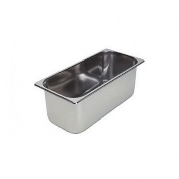 ACCESSORI GELATERIA VASCHETTA GELATO INOX MM.360X165 H.120