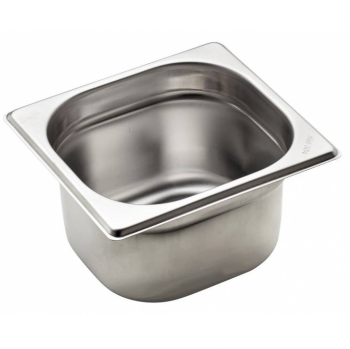 ACCESSORI CUCINA VASCHETTA INOX GN1.6 H15 CM.17,5X16,3